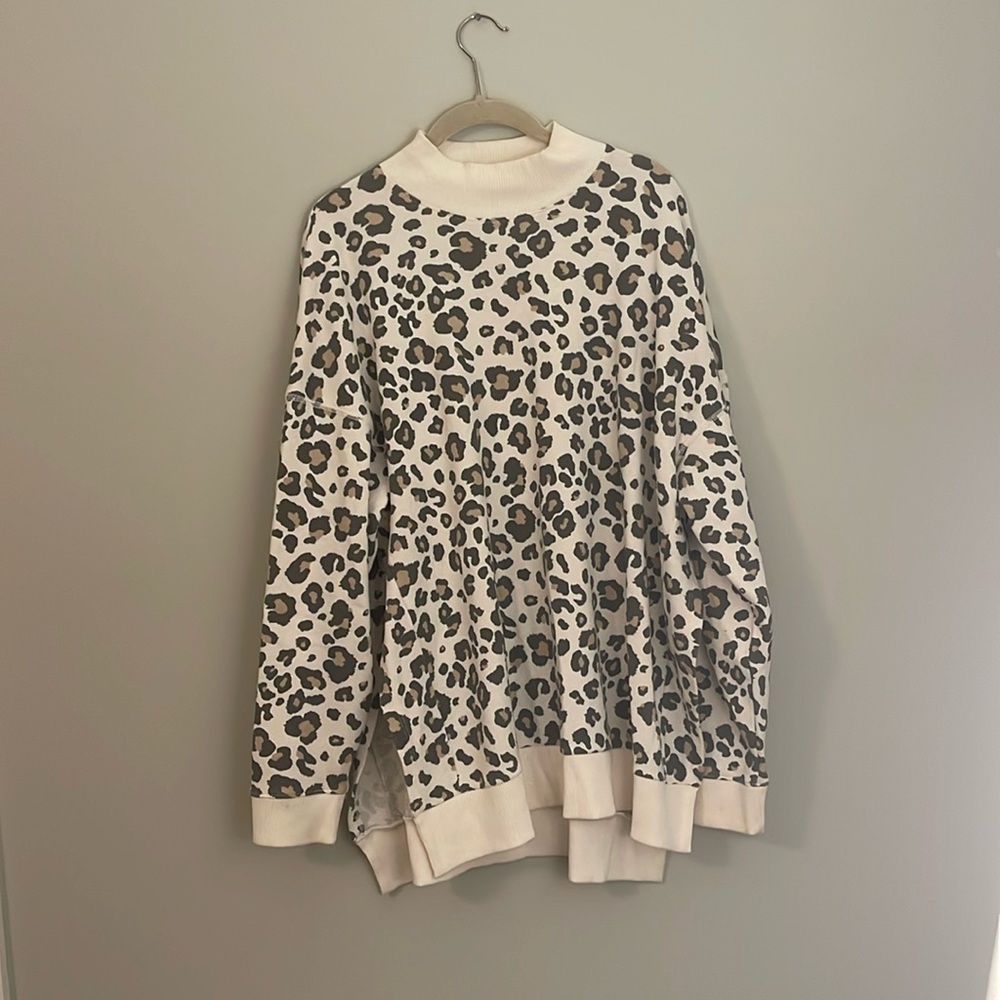 American Eagle | AE Fleece Oversized Mock Neck Sweatshirt